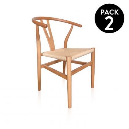 Pack 2 sillas de comedor Kioto