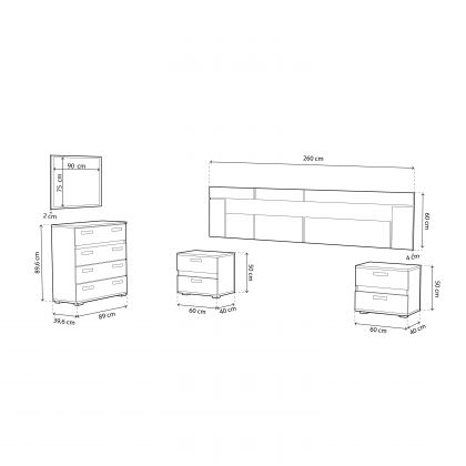 Dormitorio Ataneq Dark 4C