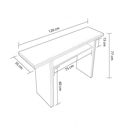 Mesa de consola extensível Tavolo