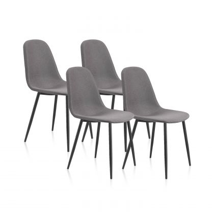 Conjunto de 4 cadeiras de jantar Hall