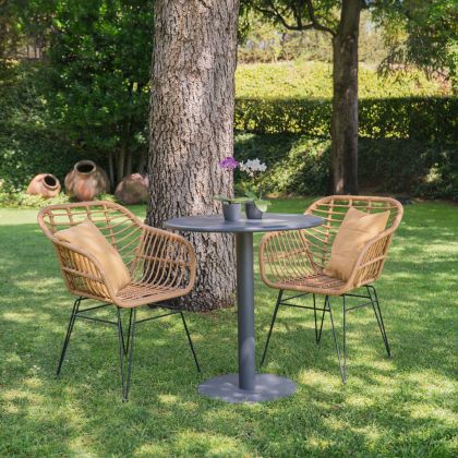 Conjunto de 2 cadeiras de exterior Zaza