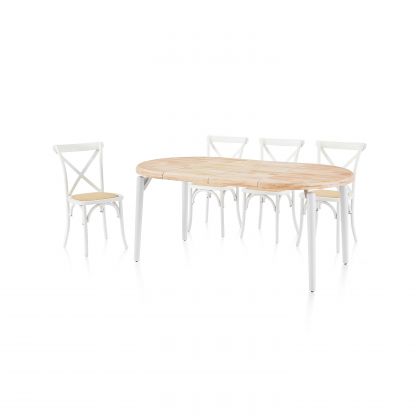 Table ronde à rallonge Padma