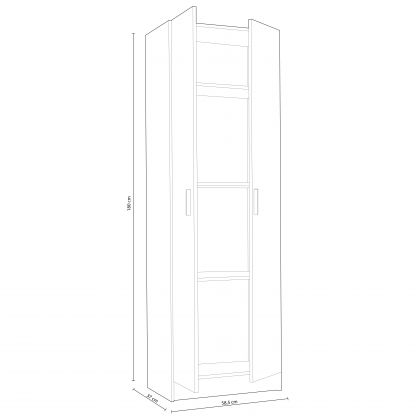 Armario Multi Useful 60 2 Puertas