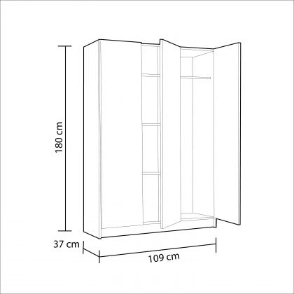 Armario Multi Useful 110 3 Puertas