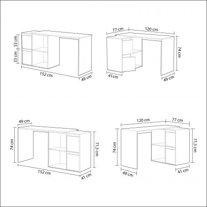 Bureau multi-positions Spacio