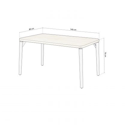 Mesa de comedor Padma 140