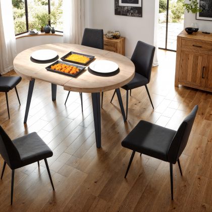 Mesa redonda extensível Berg 80-160