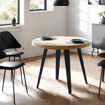 Mesa redonda extensível Berg 80-160