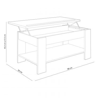 Mesa de centro elevatória Águeda
