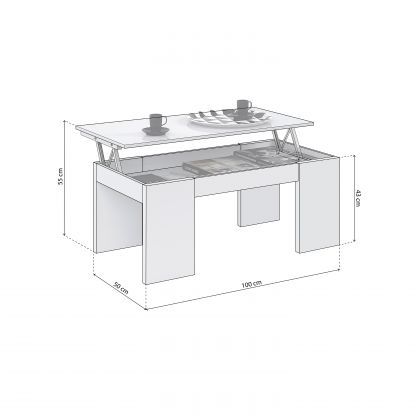 Table basse relevable Calex