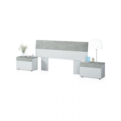 Tête de lit Axel avec tables de chevet