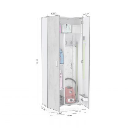 Armoire 80 multi-usages 2 portes