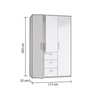 Armoire 3 portes Lexor