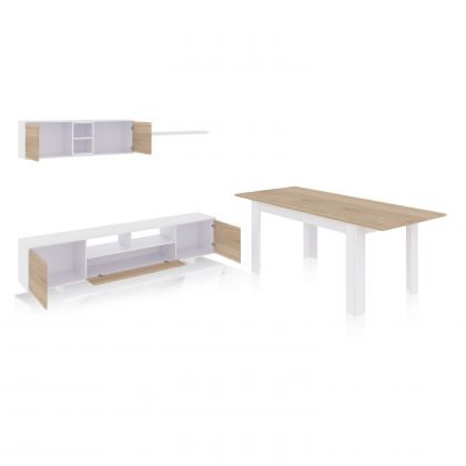 Pack salón con mesa de comedor Kenzo Plus VB