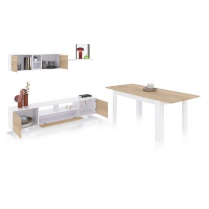 Pack salón con mesa de comedor Kenzo Plus VB