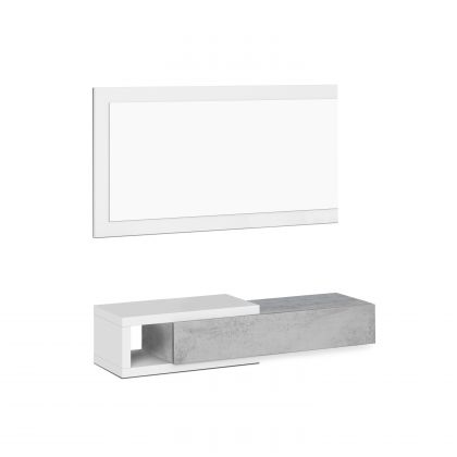 Armoire de couloir Derek avec miroir