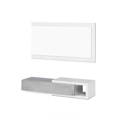 Armoire de couloir Derek avec miroir