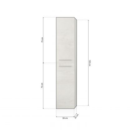 Colonne de salle de bain Sense 2 portes