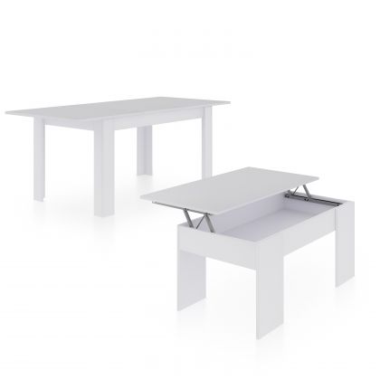 Pack mesa de jantar 140 e mesa de centro Vita