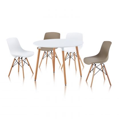 Mesa de comedor redonda Skandia