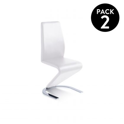Pack 2 cadeiras de jantar Rin simile leather