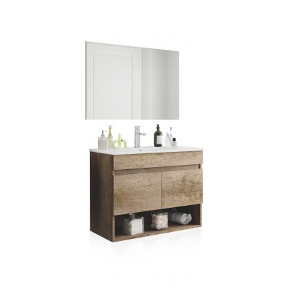 Mueble de baño con espejo...
