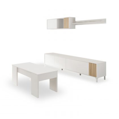 Pack salón con mesa de centro Nitza Plus V2