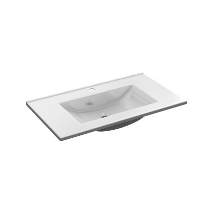 Pack salle de bains avec lavabo en en résine et colonne Thai Plus