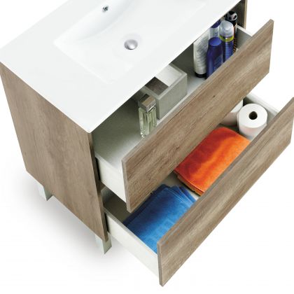Mueble de baño con espejo Thai 2 cajones