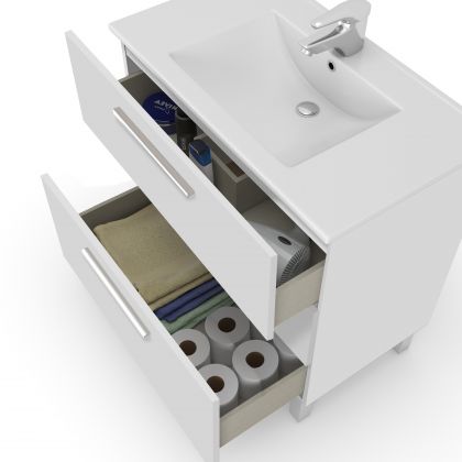 Mueble de baño con espejo Feel 3 cajones