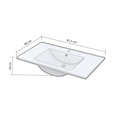 Pack de baño con lavabo cerámico y columna Sense Plus V2