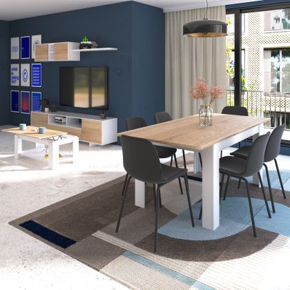 Pack mesa de comedor 123 y mesa de centro Lya