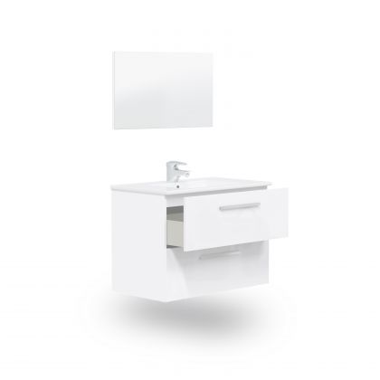 Mueble de baño con espejo Feel 2 cajones