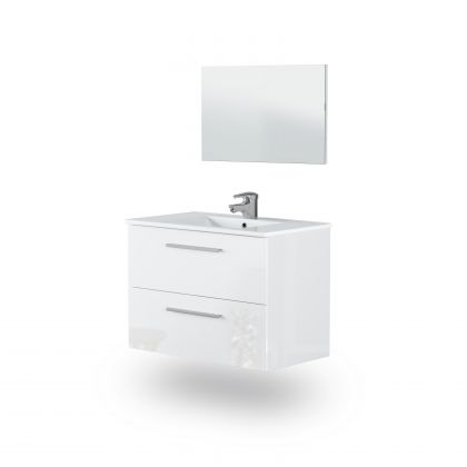 Mueble de baño con espejo Feel 2 cajones